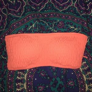 Pink Bandeau Bikini Top